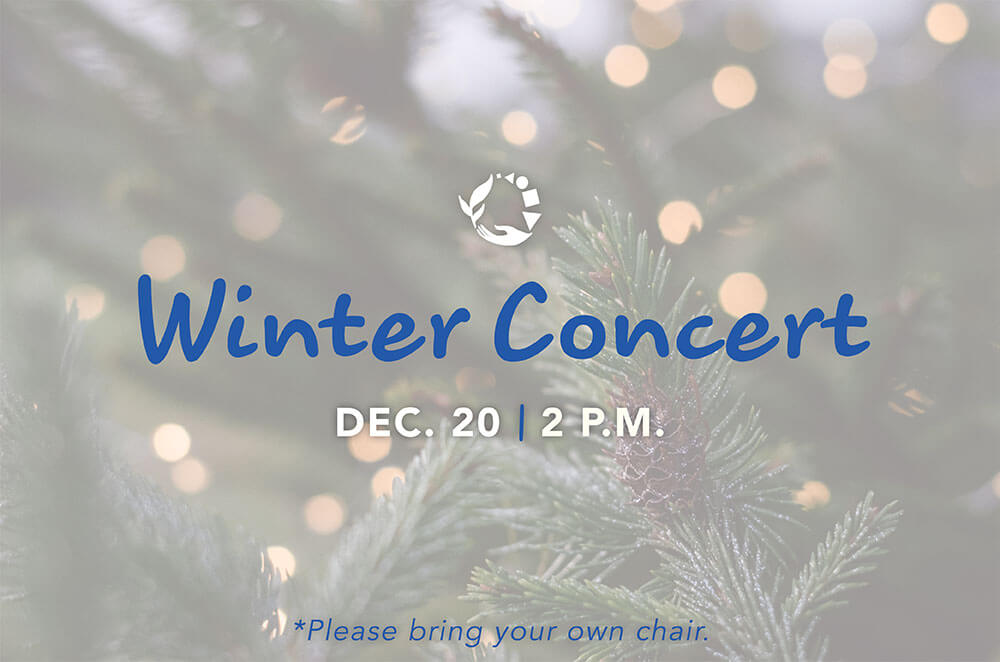BCMA Winter Concert - December 20 @ 2 P.M. - PLEASE BRING YOUR OWN CHAIR